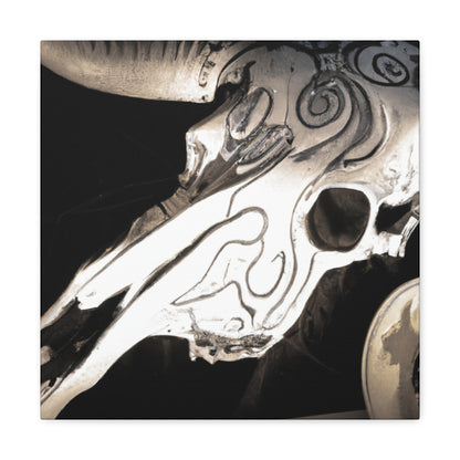 Cow Skull Regal Splendor - Canvas