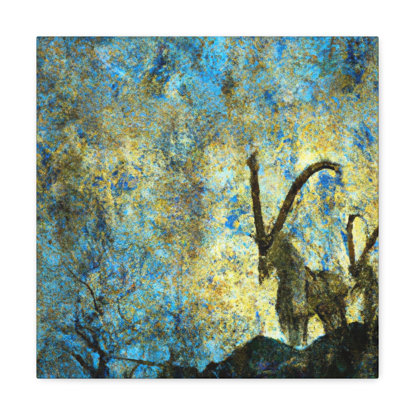 "Ibex in Art Nouveau" - Canvas