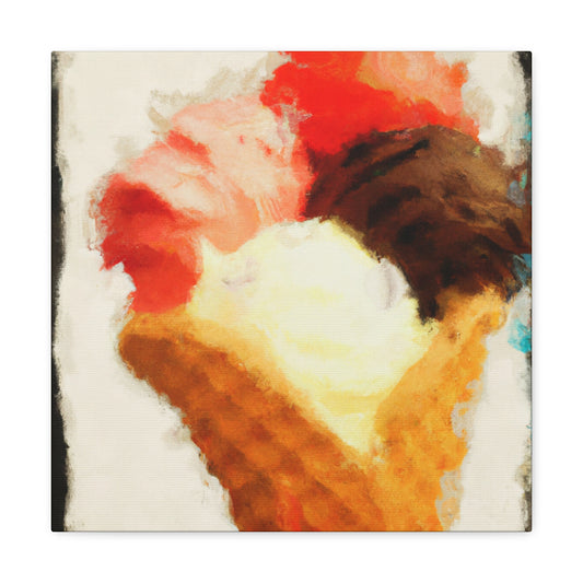 "Scoops of Summer Joy" - Canvas