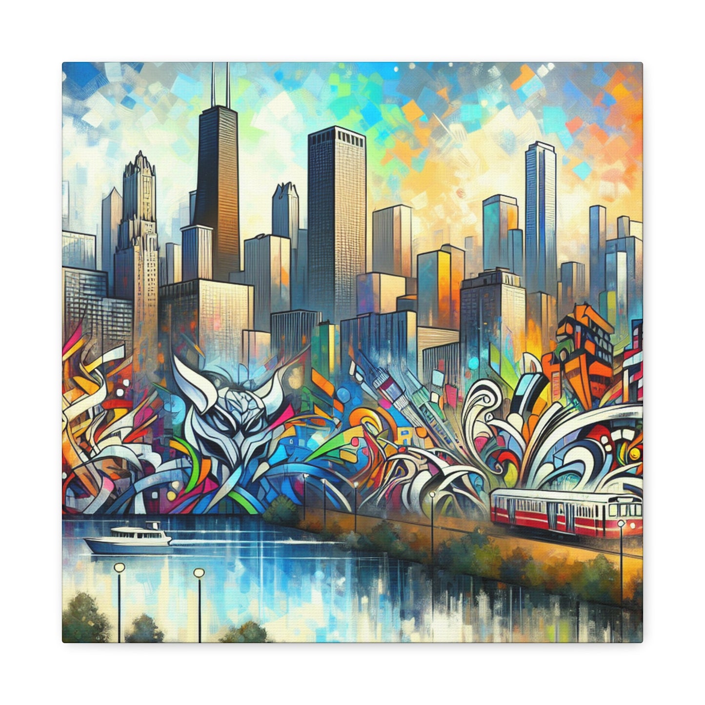 "Urban Dreams Unleashed" - Canvas