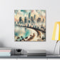 "Miami's Vibrant Coastal Flair" - Canvas