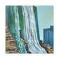 "Majestic Waterfall Dream" - Canvas