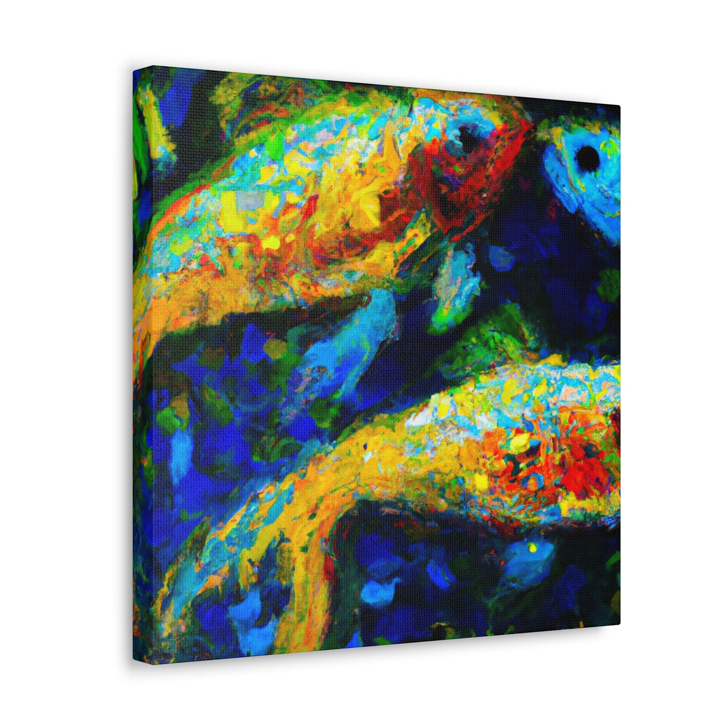 "Swordtails In Sunset Glow" - Canvas