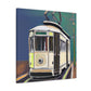 Tram in the Twilight - Canvas