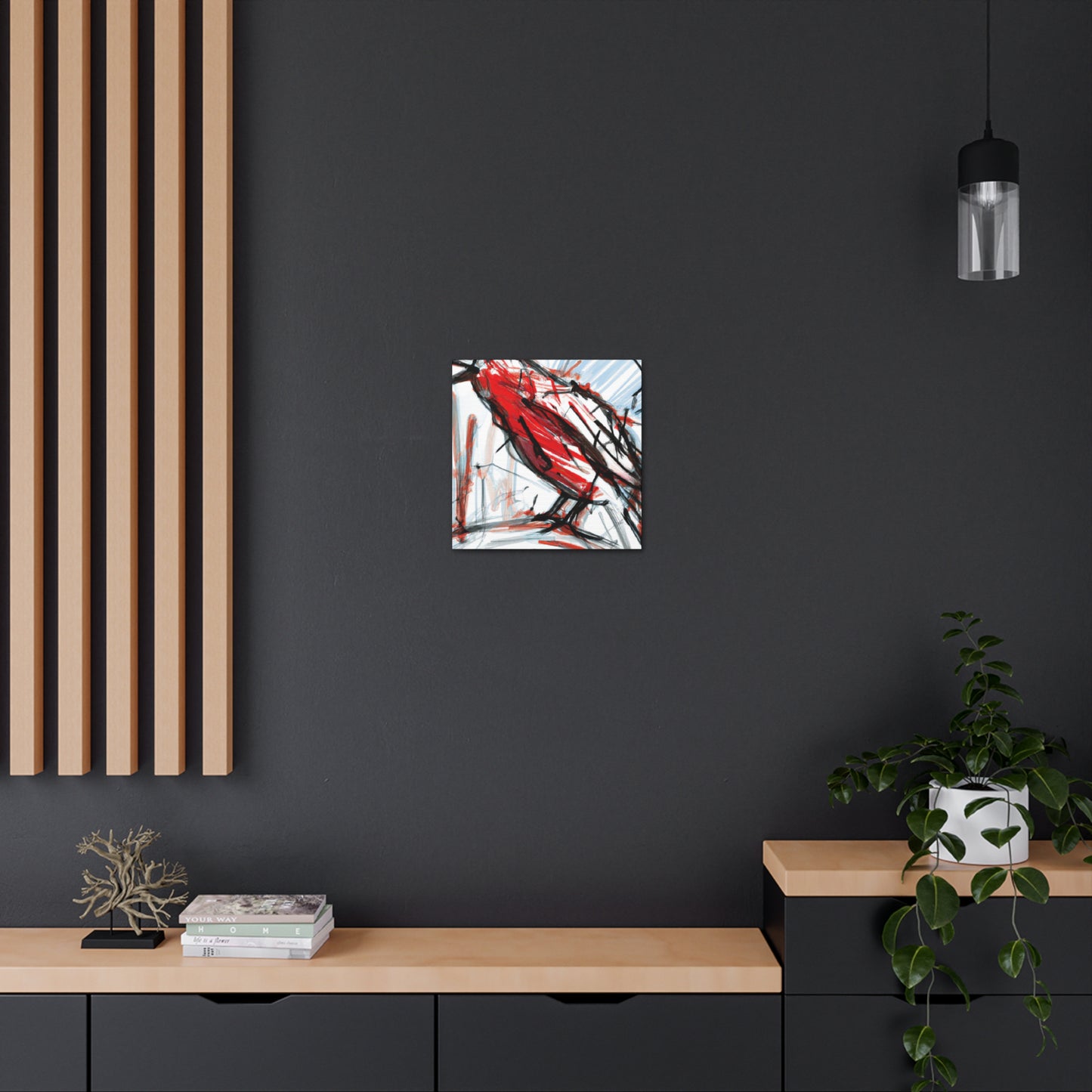 Red-winged Blackbird Abstraction - Canvas