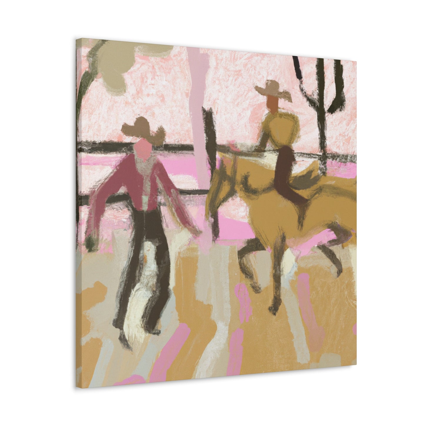 Rodeo in Impressionism - Canvas