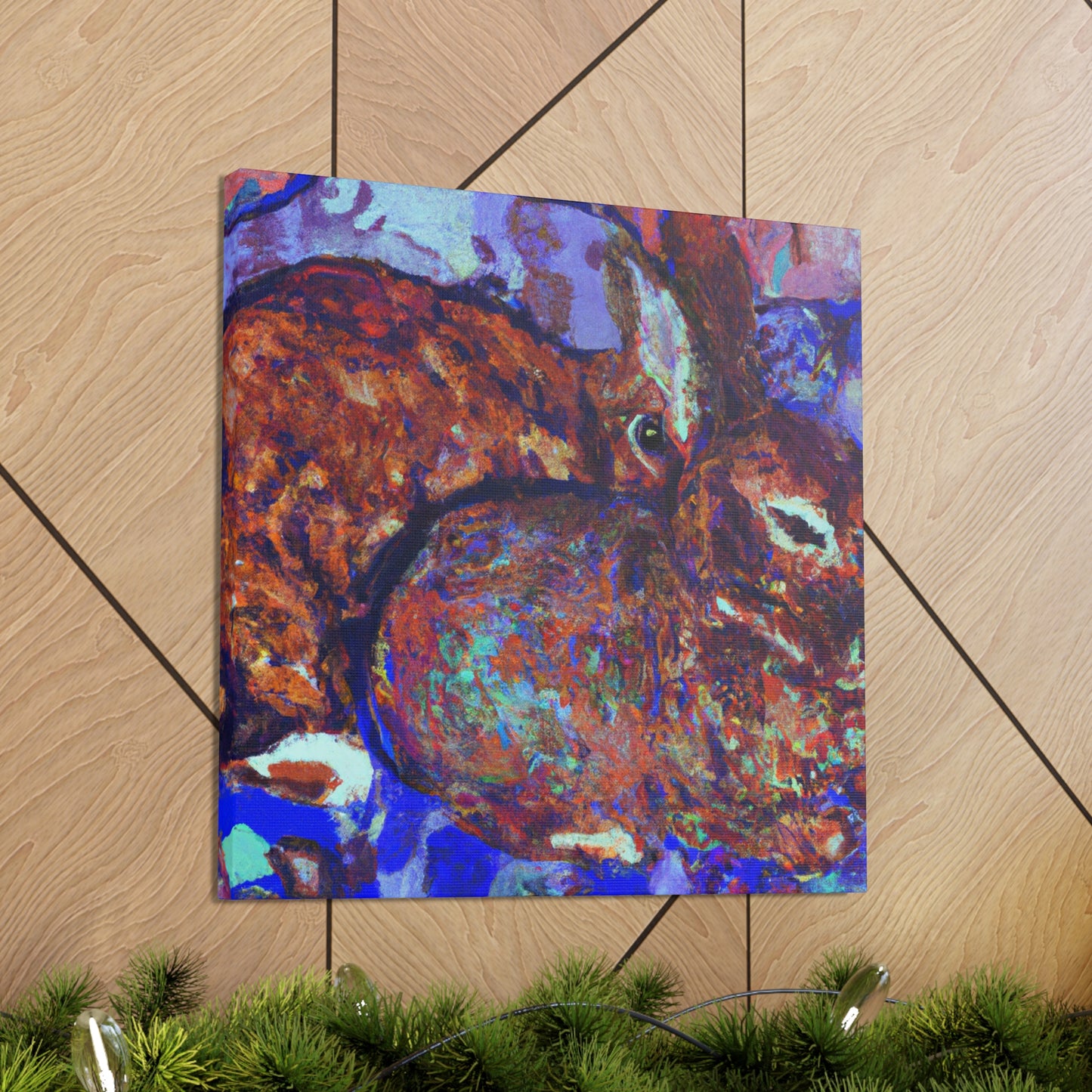 Rabbits in Post-Impressionism - Canvas