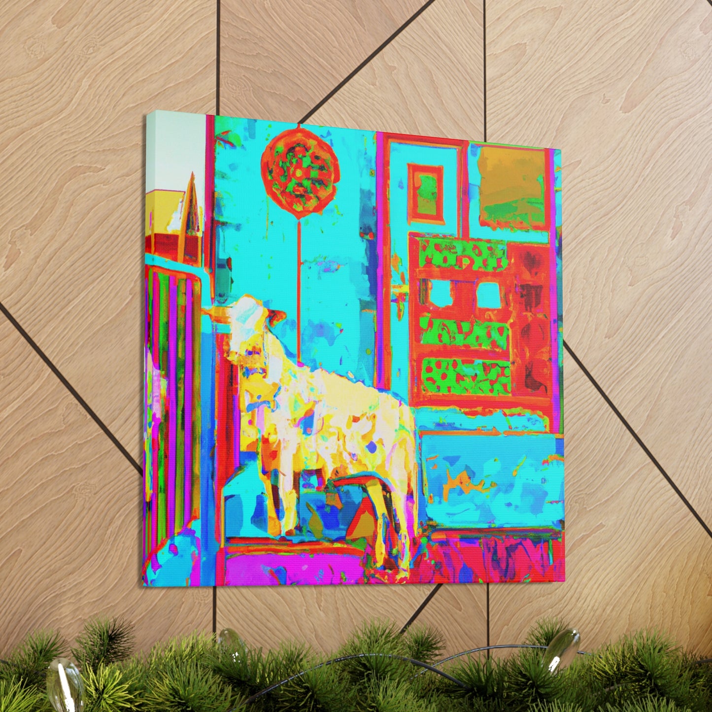 Sheep in Deco Style - Canvas