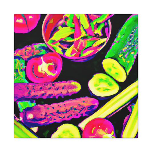 Veggie Pop Collage - Canvas