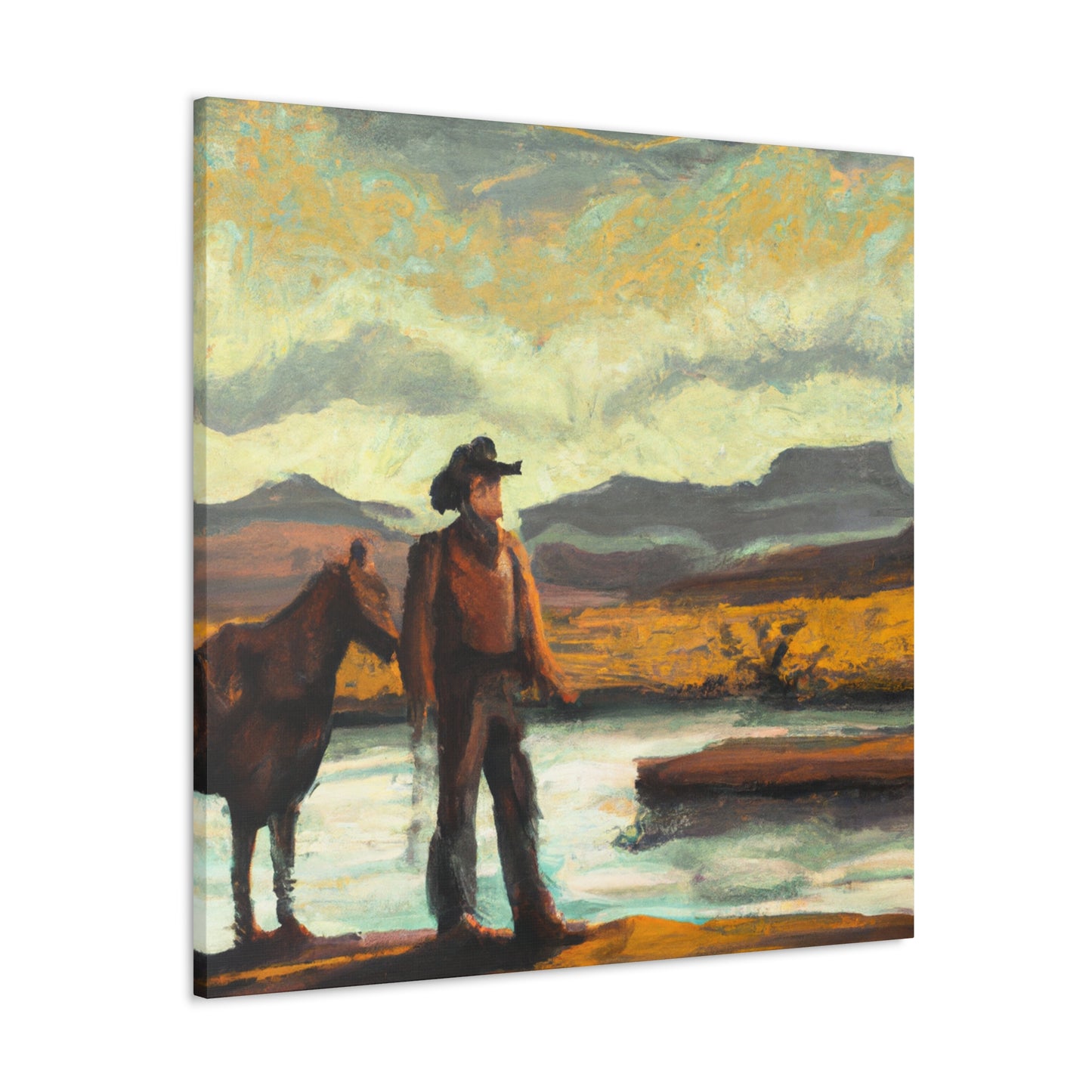 Western Landscape Vista - Canvas