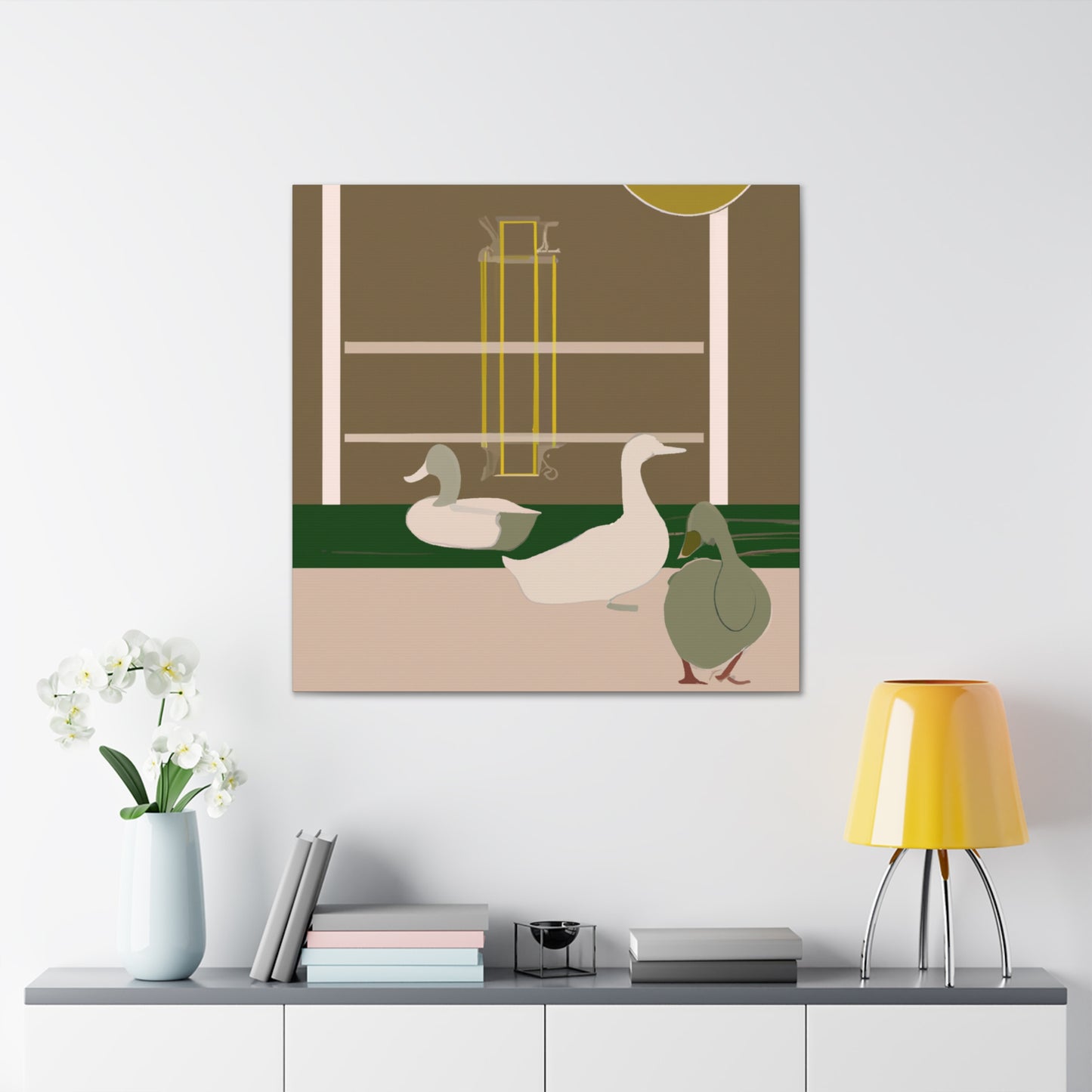 "Duck in Art Deco". - Canvas