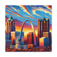 "Colorful Gateway City Splendor" - Canvas