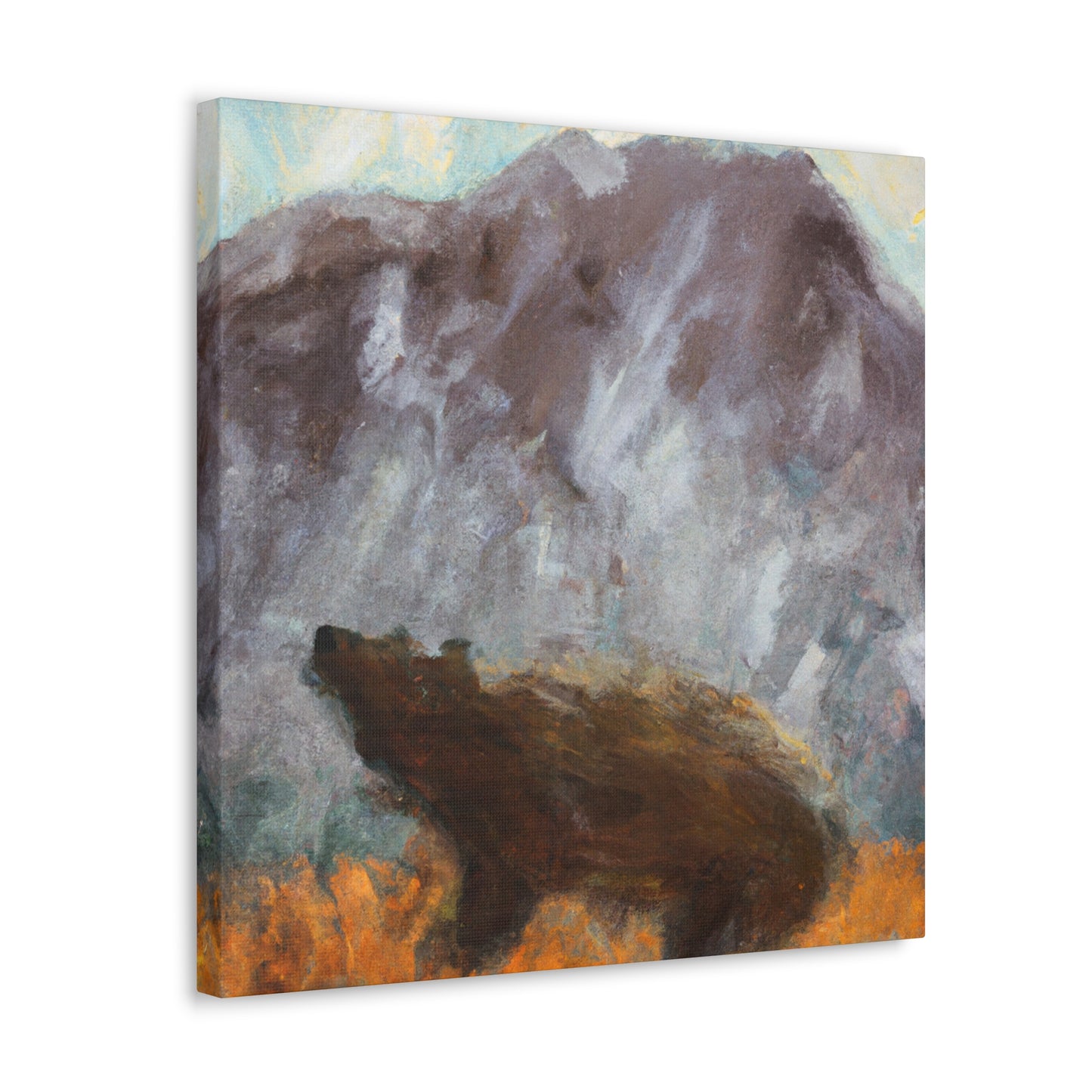 "The Brown Bear Roars" - Canvas