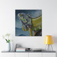 "Iguanas in Colorful Bloom" - Canvas