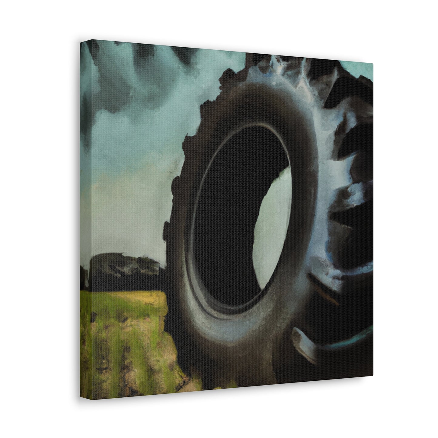 Old Rusty Tire Track - Canvas