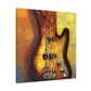 "Bass Guitar Impressionism" - Canvas