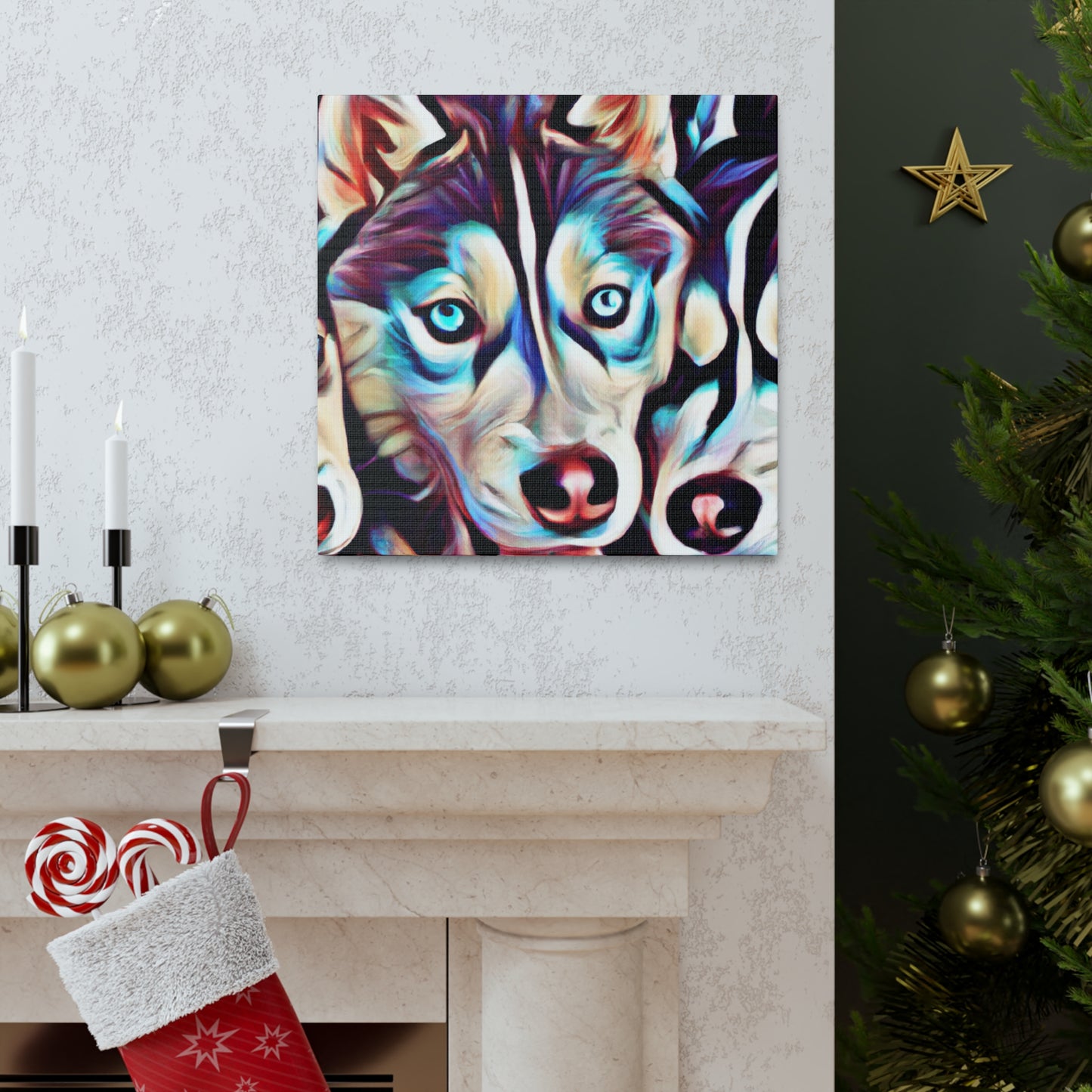 Siberian Husky Majesty - Canvas