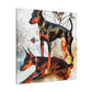 "Doberman's Bold Spirit" - Canvas