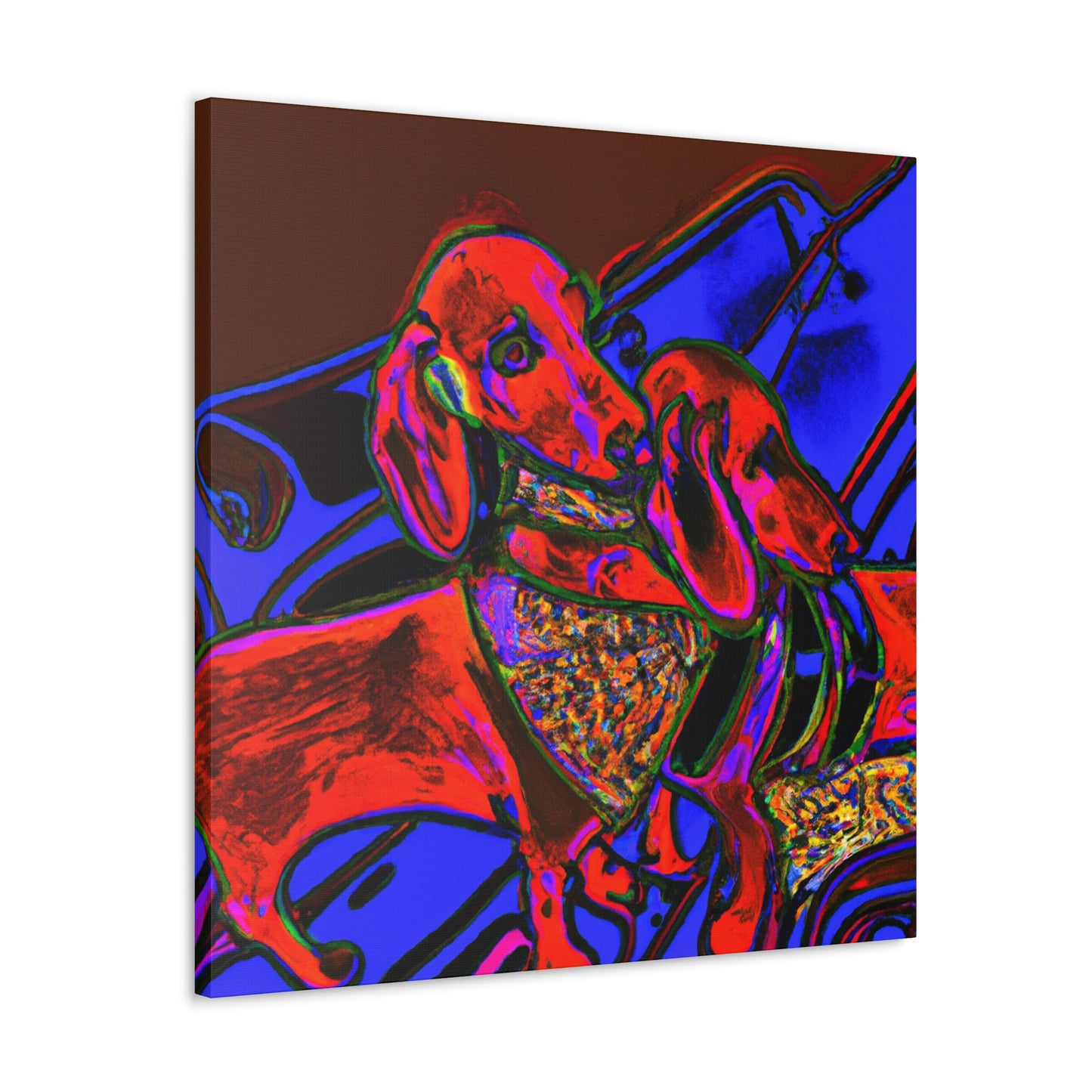 Dachshunds in Expressionism - Canvas