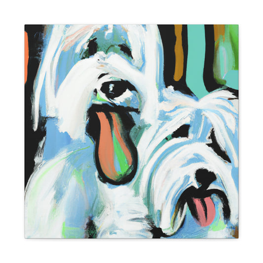 Old English Sheepdog Dance - Canvas