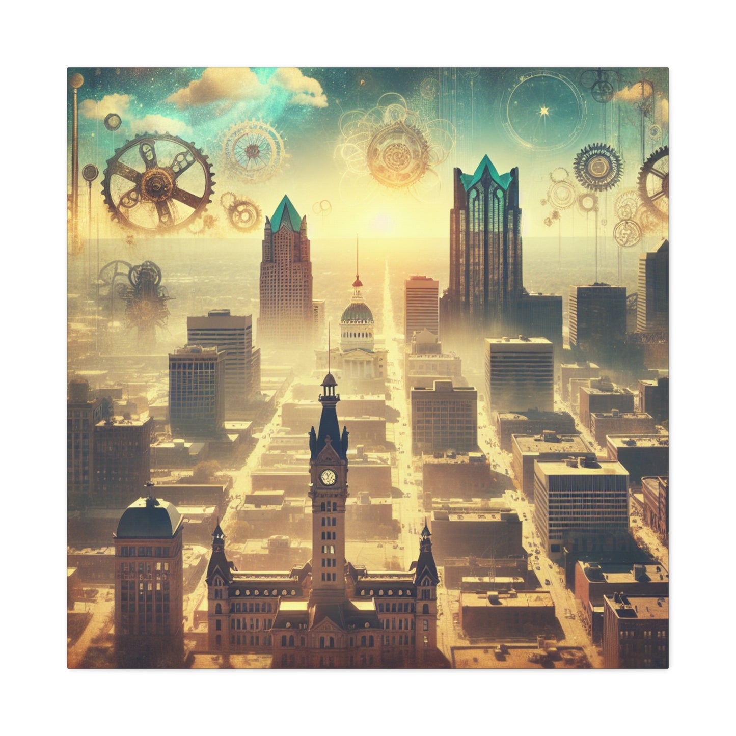 Steam City Splendor - Canvas