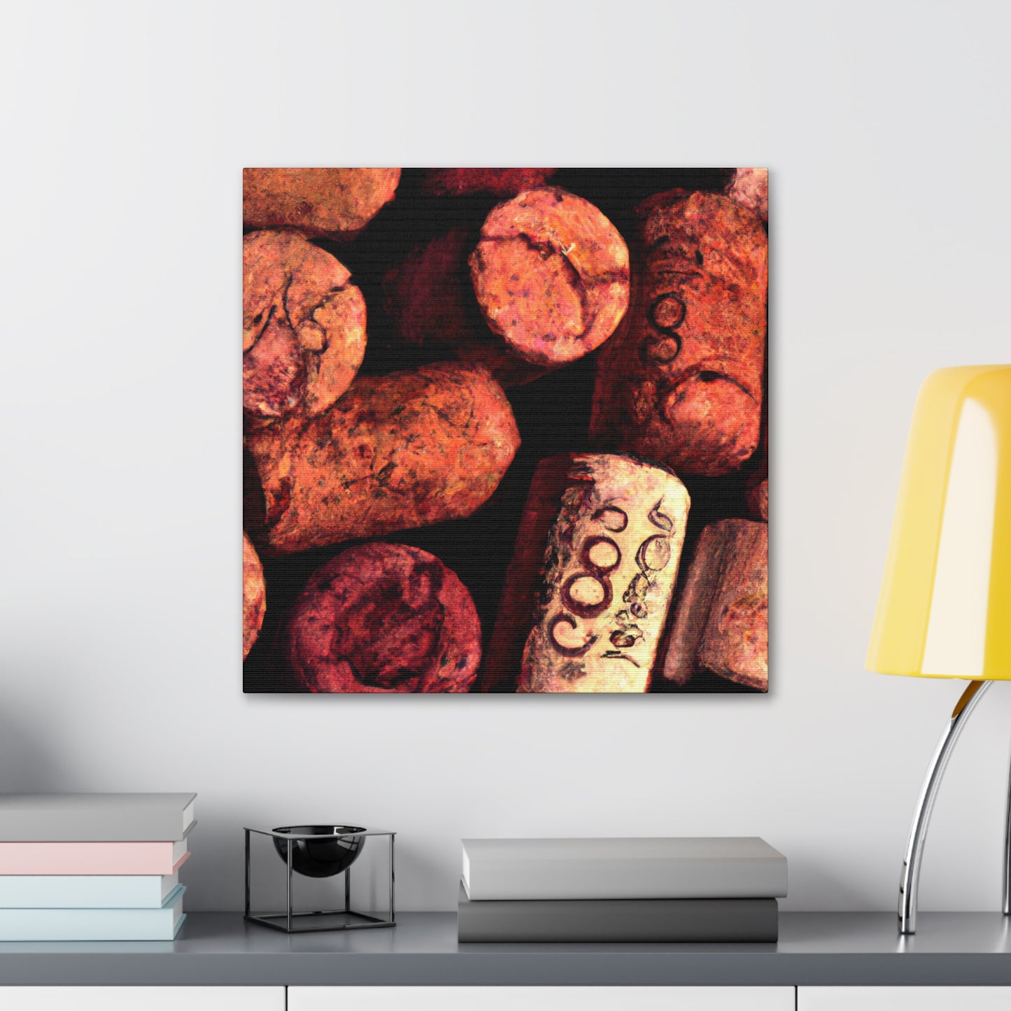 "Corks of Wine Ablaze" - Canvas