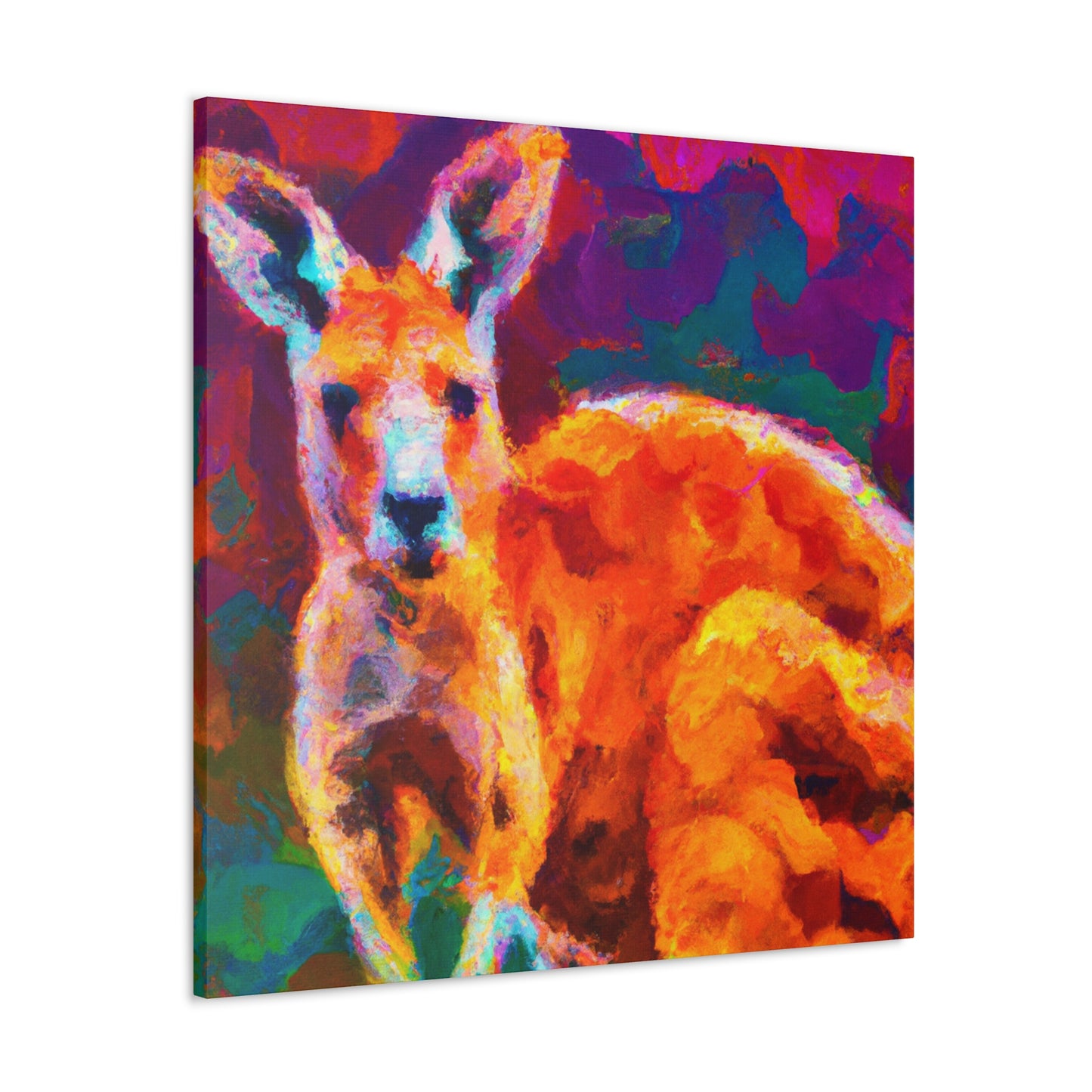 Kangaroo in Impressionism - Canvas