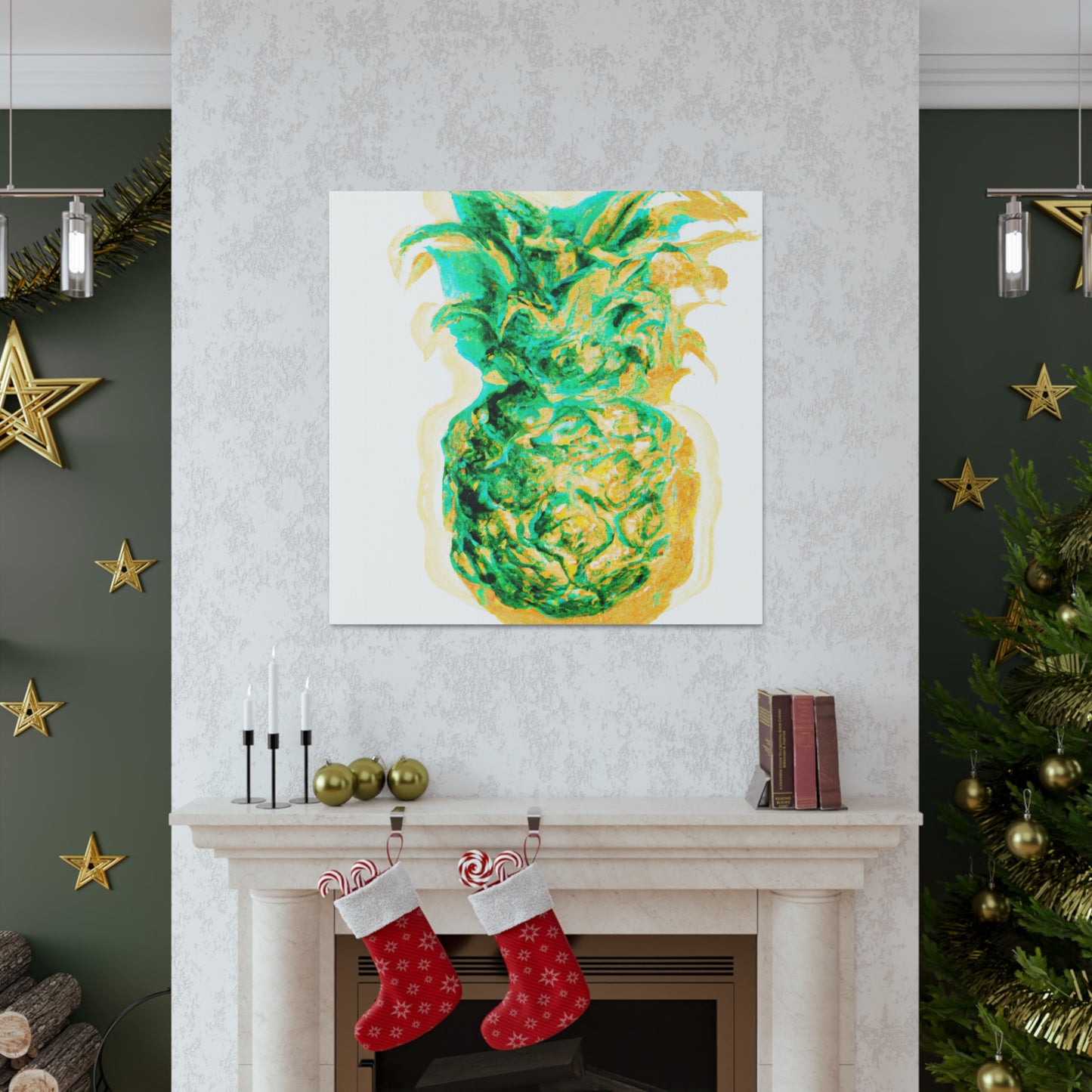 Pineapple in Rococo - Canvas