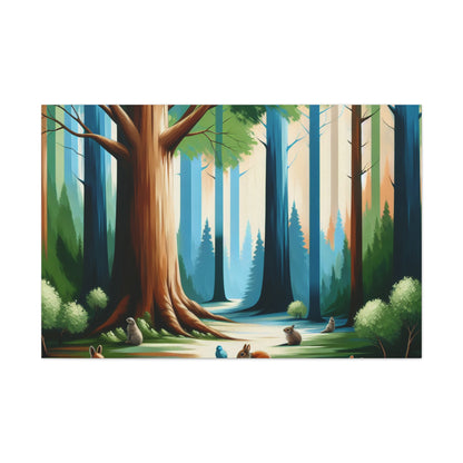 Whispering Woodland Enchantment - Canvas