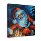 Santa Claus Returns Home - Canvas