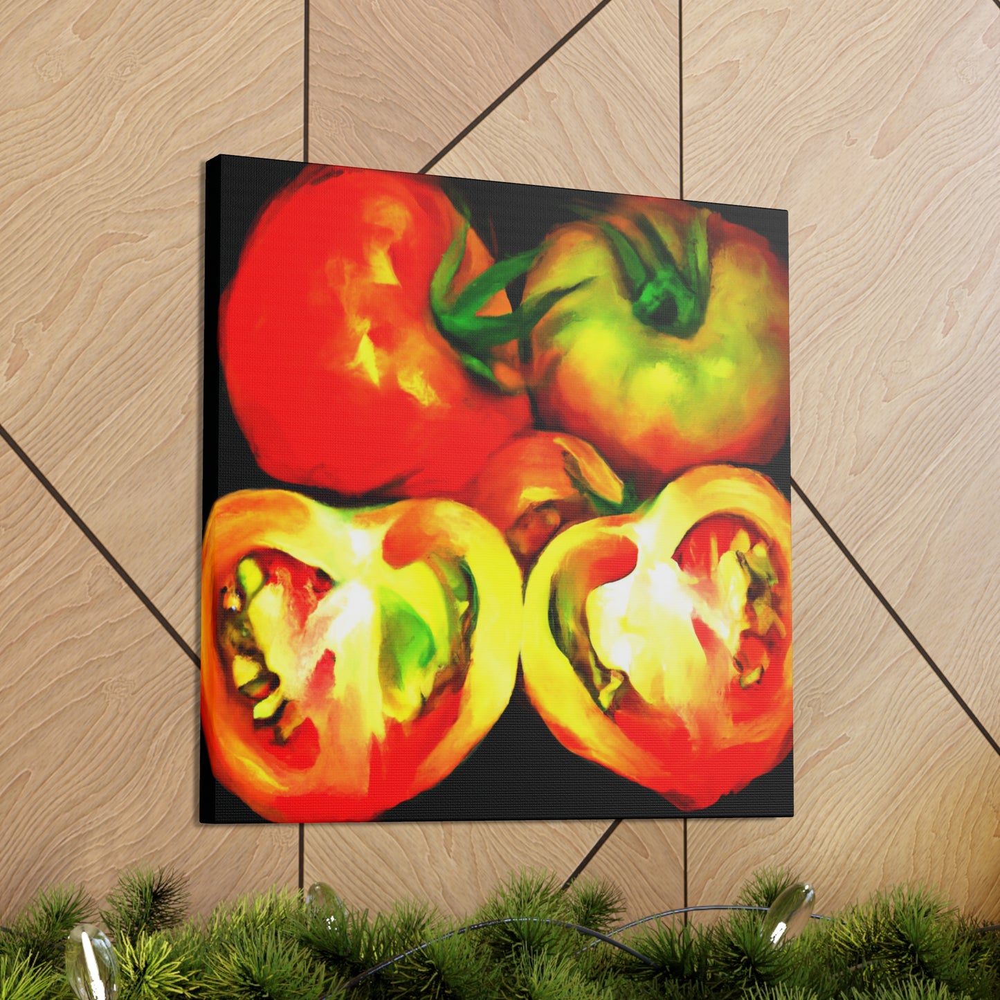 Tomato Temptation Unleashed - Canvas