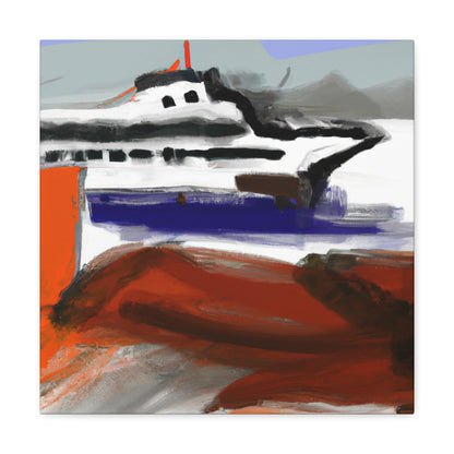 Ferry on the Horizon - Canvas