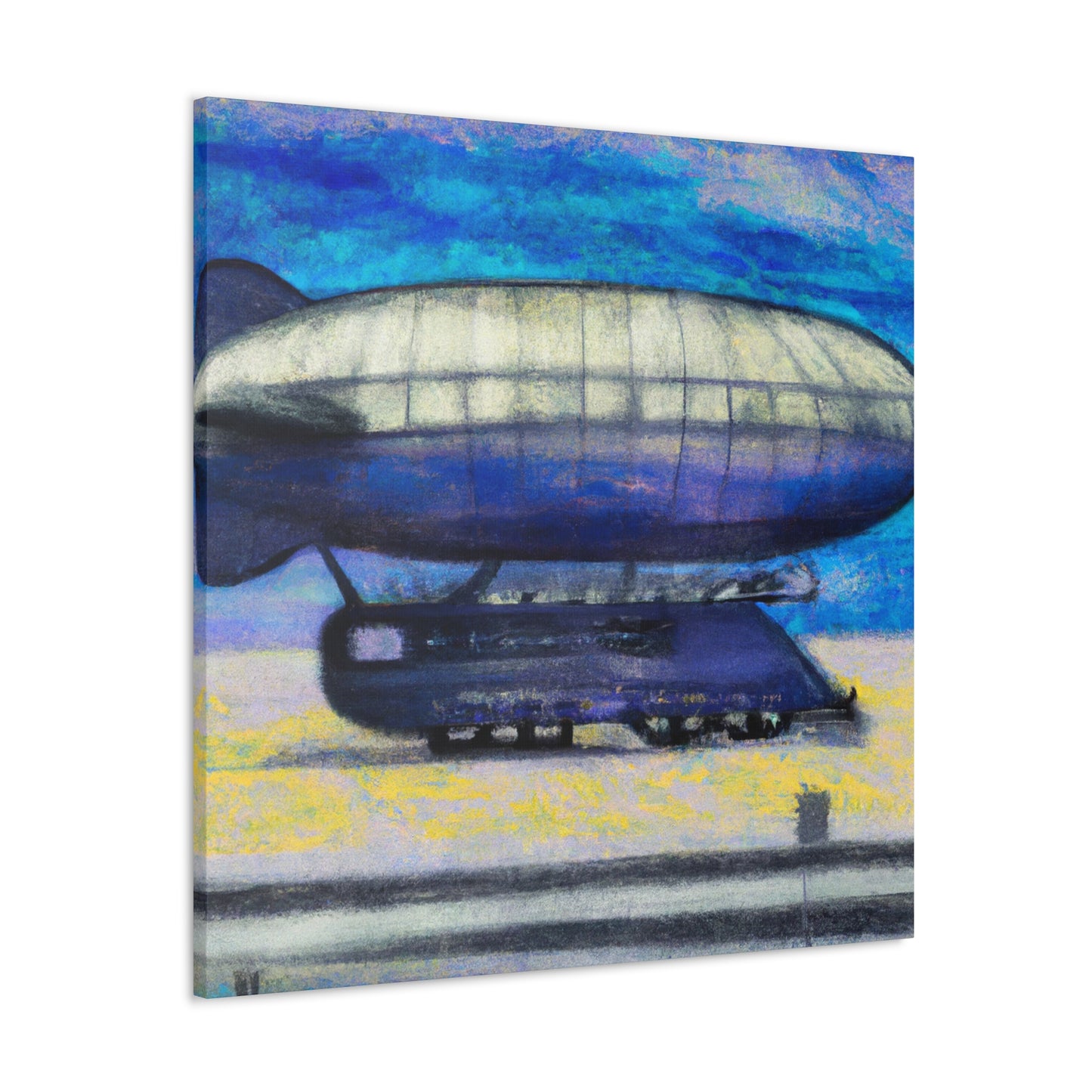 "Lofty Art Deco Blimp" - Canvas