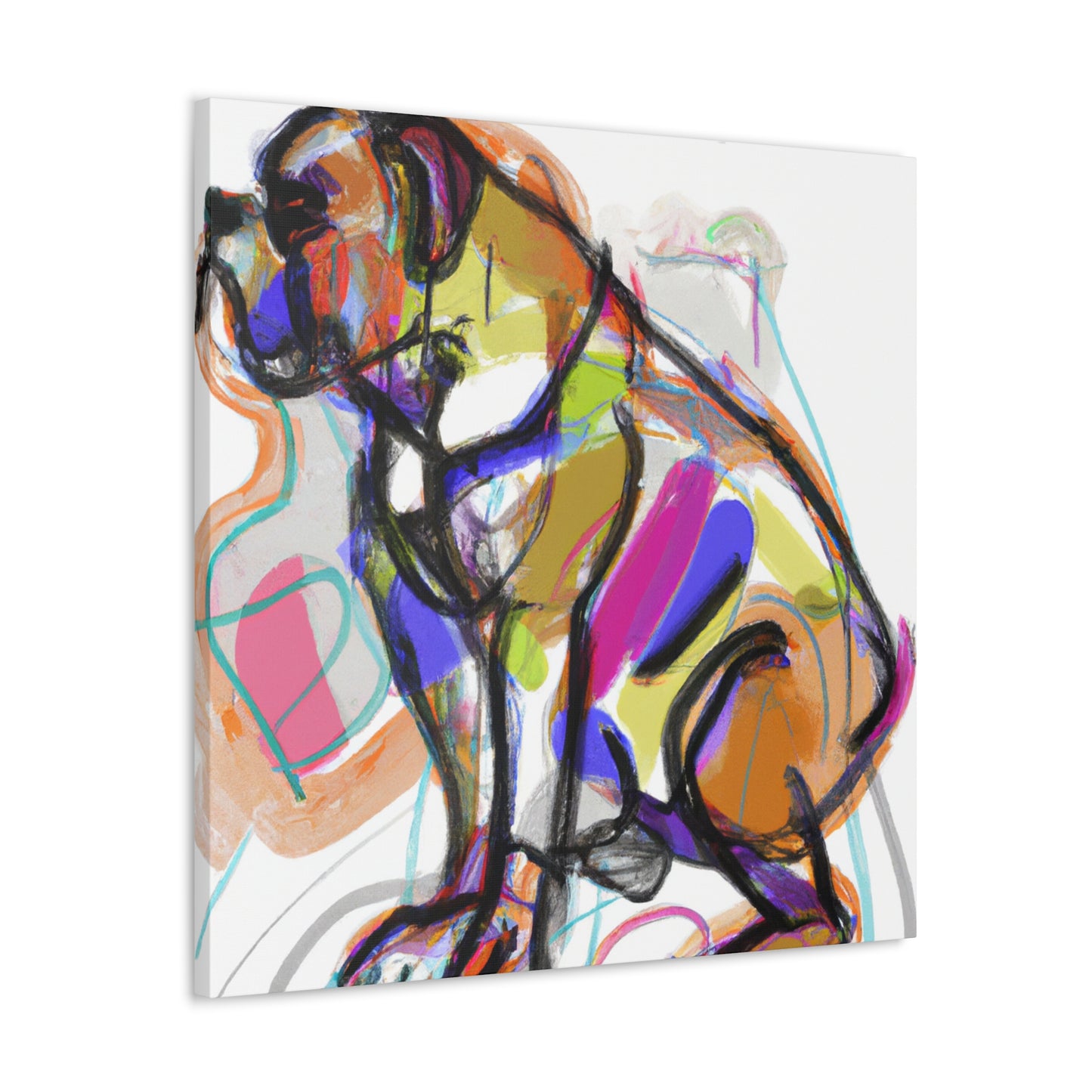 "Boxer's Expressionistic Dream" - Canvas