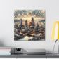 Serenity Amidst Cityscape - Canvas