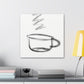 Coffee Cup Minimalism - Canvas