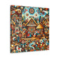 Whimsical Tapestry of Time - Canvas