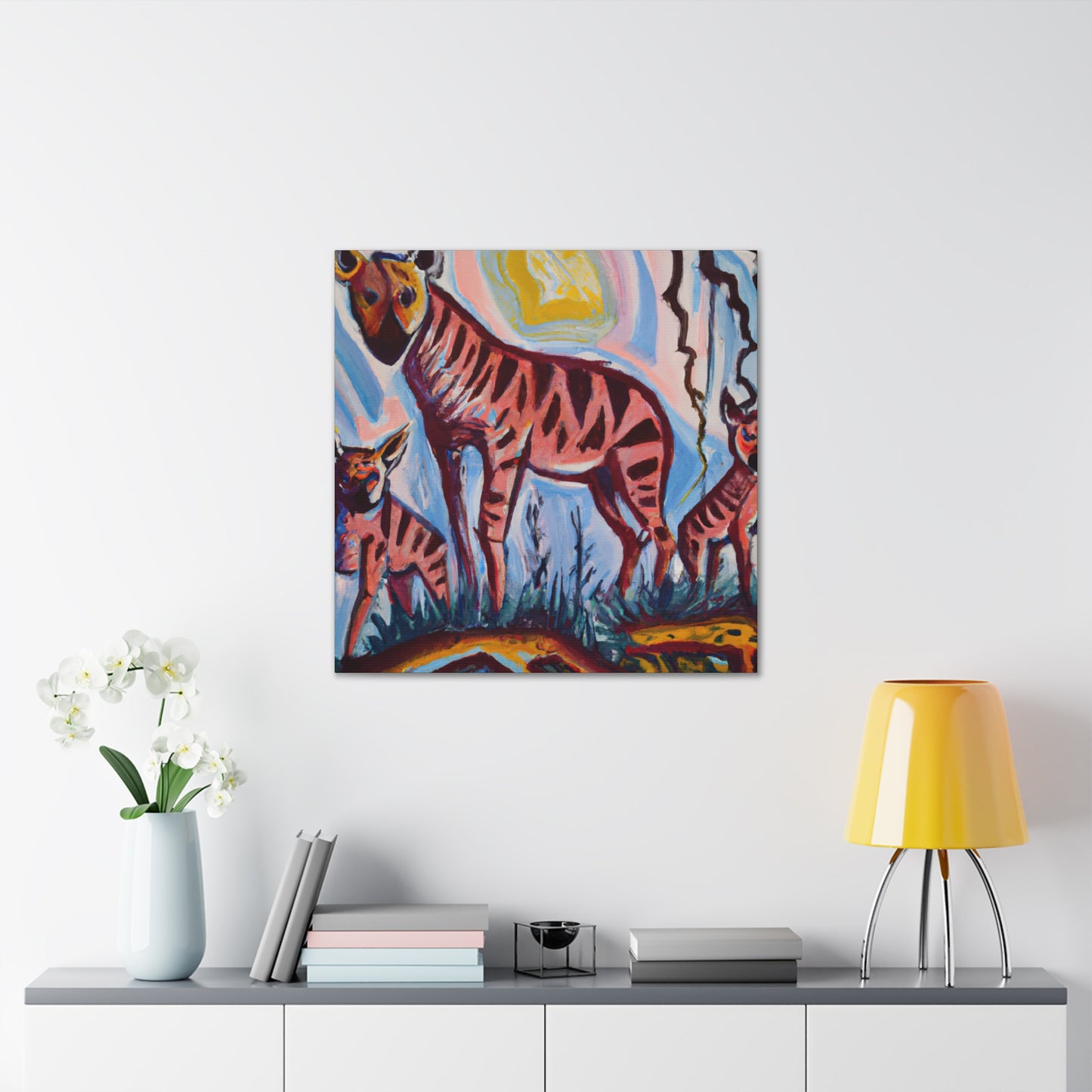 "Hyena in the Night" - Canvas