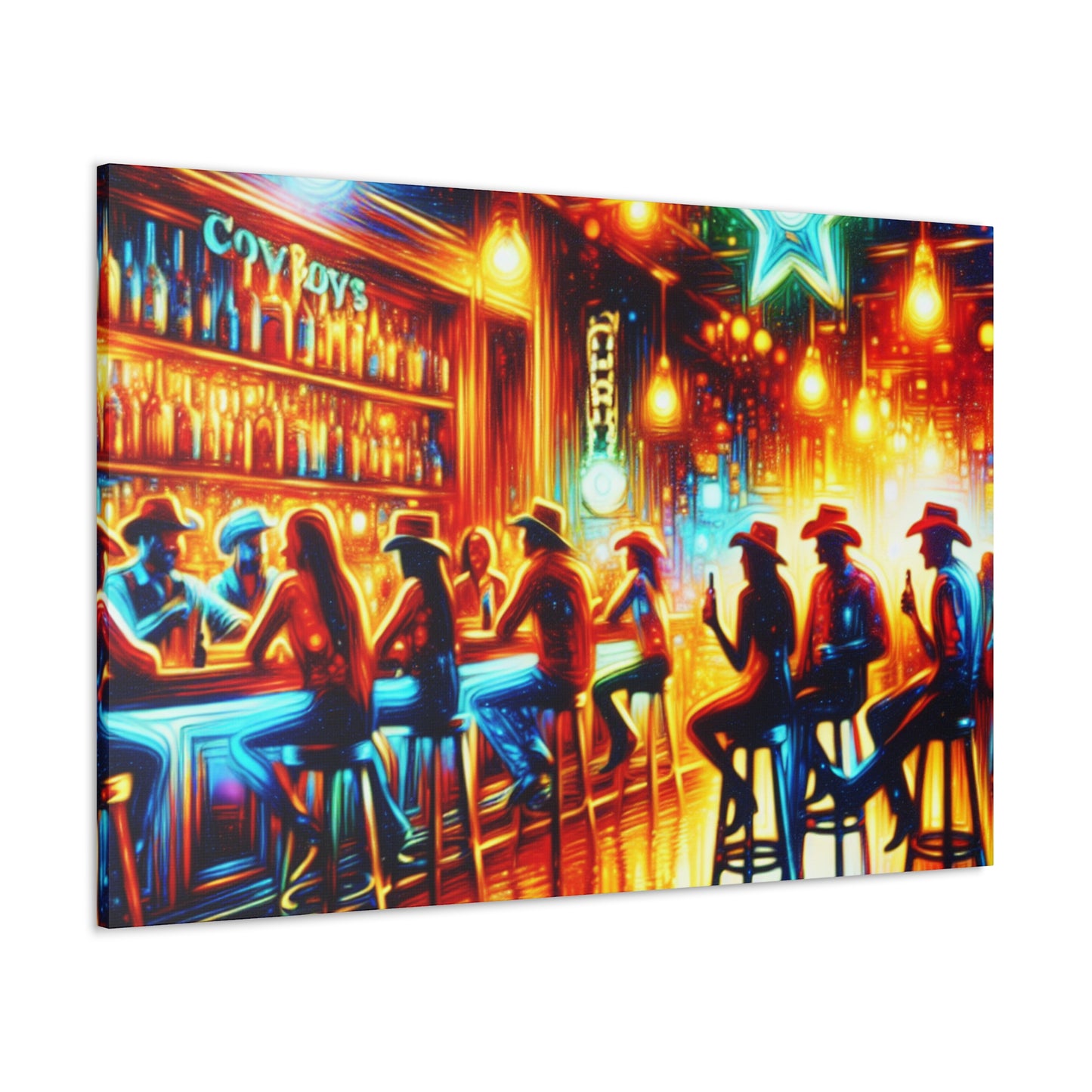 Rustic Saloon Serenade - Canvas