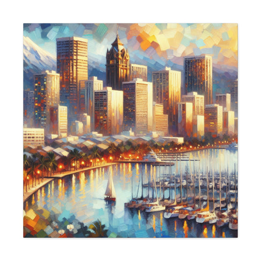 Tropical Symphony in Honolulu. - Canvas