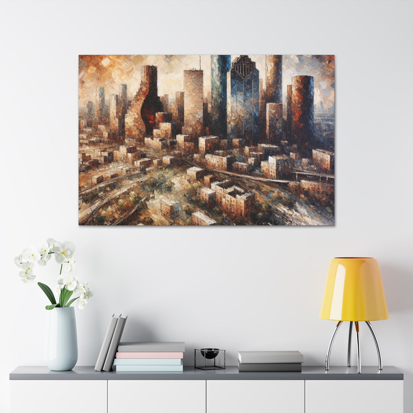 Ethereal Metropolis Awakening - Canvas