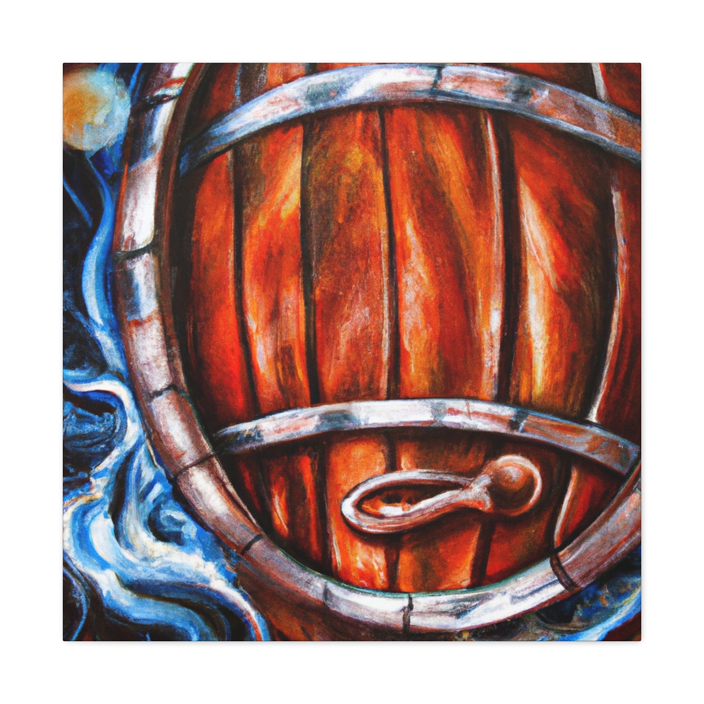 Whiskey Barrel Baroque - Canvas