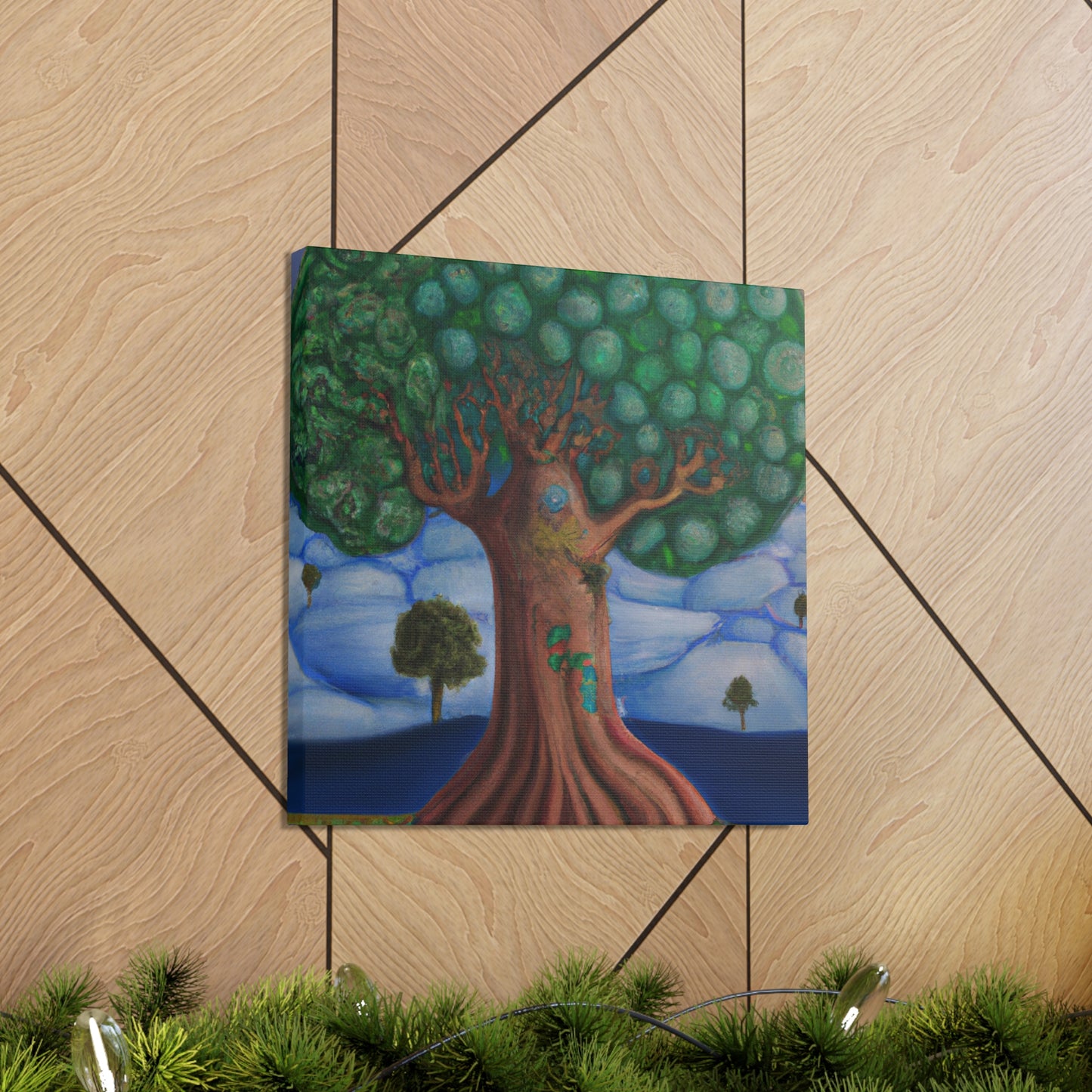 "Oak Tree in Dreamscape" - Canvas