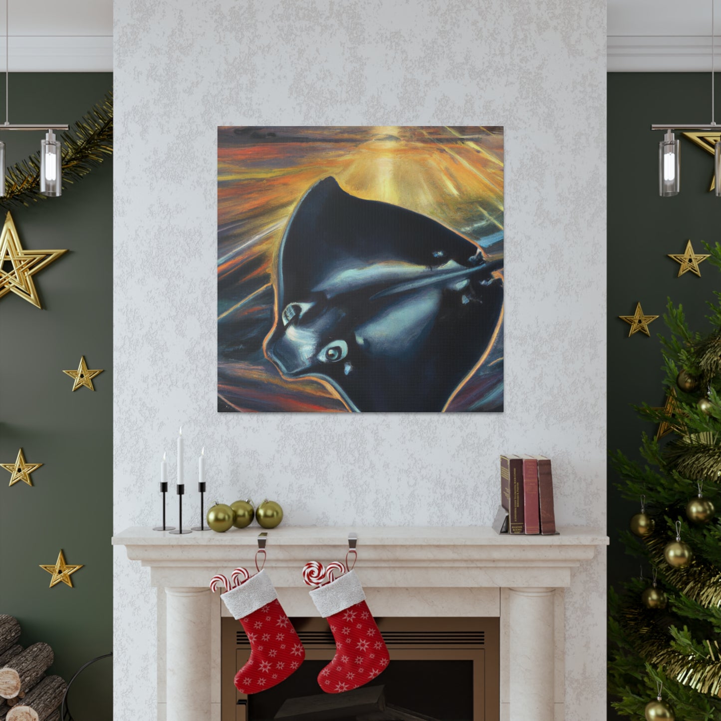 Stingray Art Deco Dream - Canvas