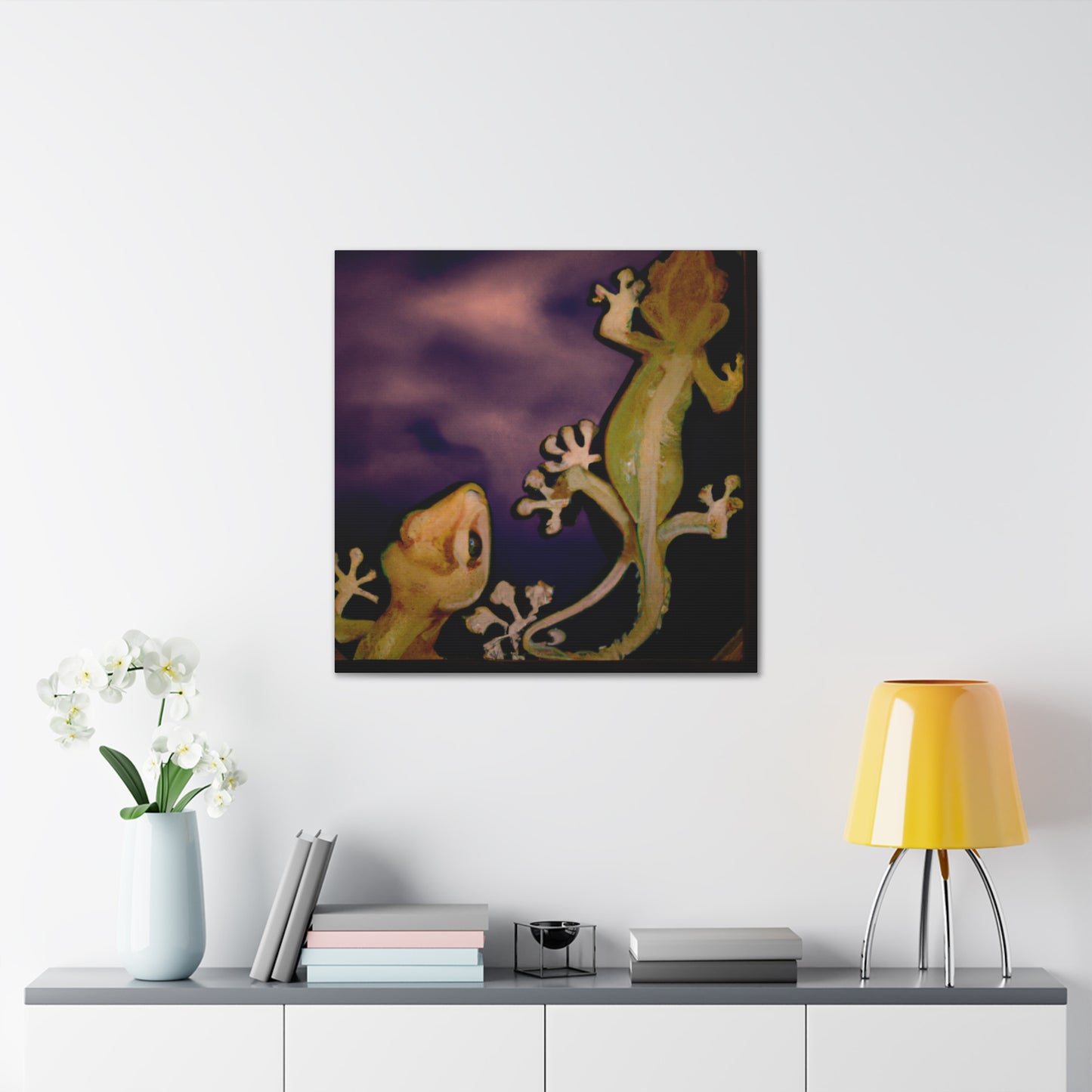 "Crested Gecko Celestial Beauty" - Canvas