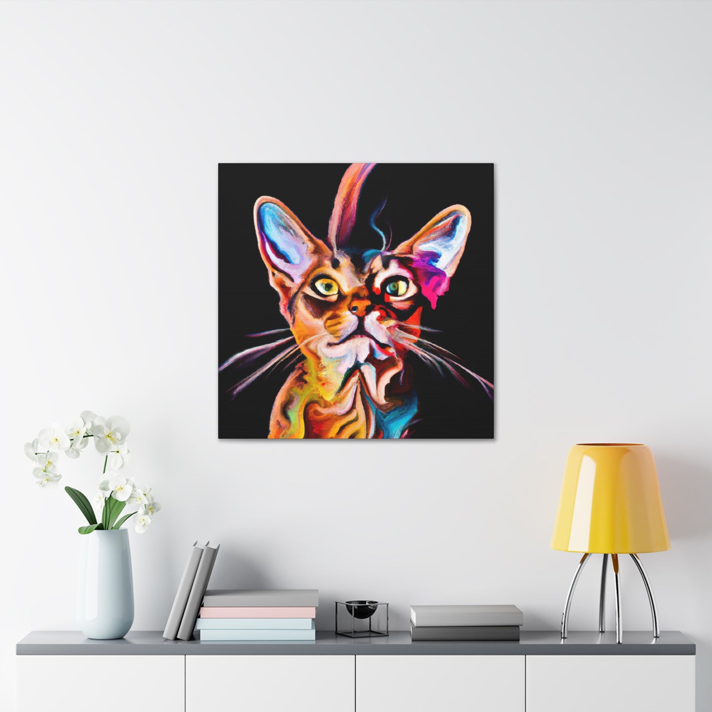 "Ascending Abyssinian Figure" - Canvas