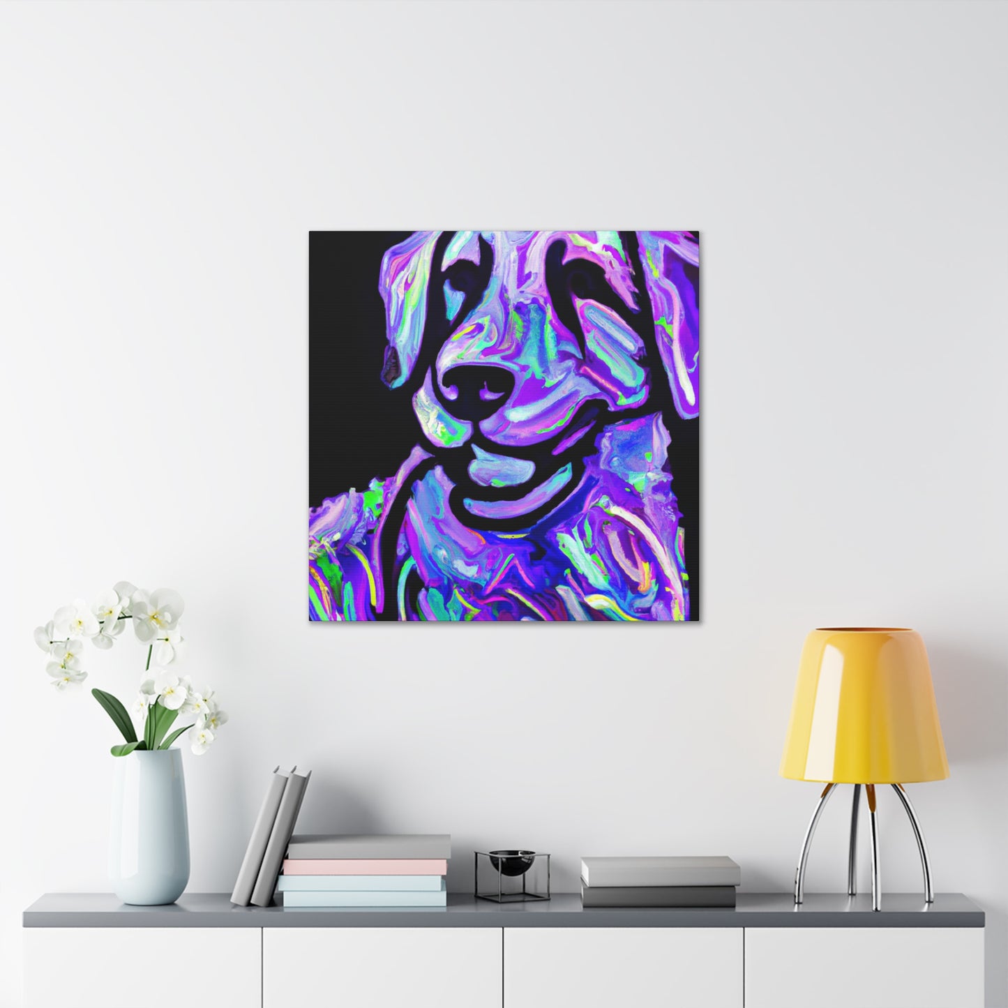 "Labrador in Expressionism" - Canvas