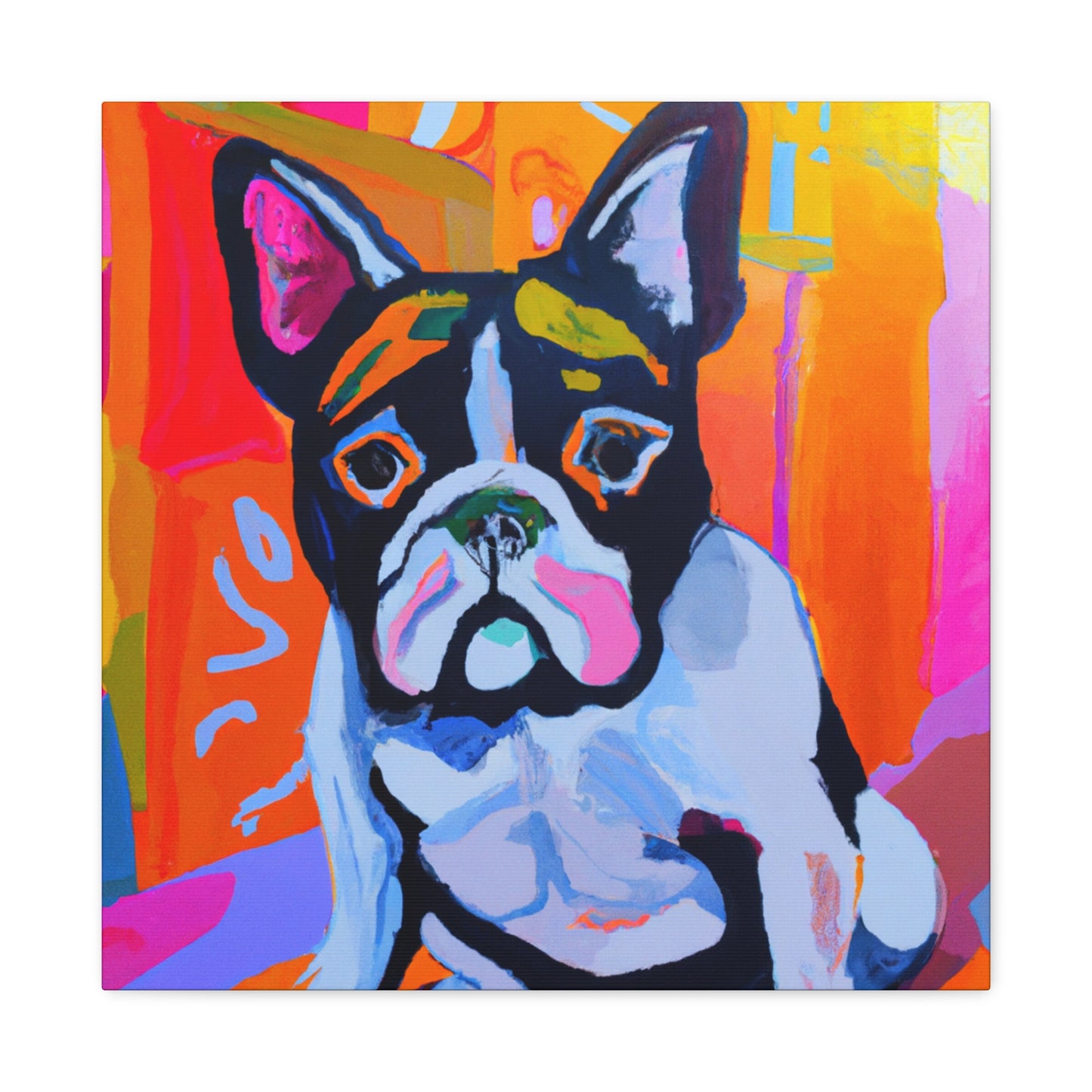 "French Bulldog Portrait" - Canvas