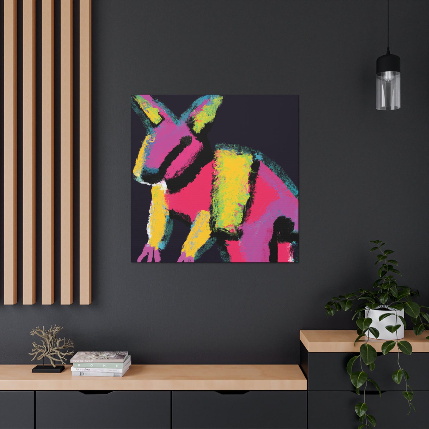 "Wallaby in Abstraction" - Canvas