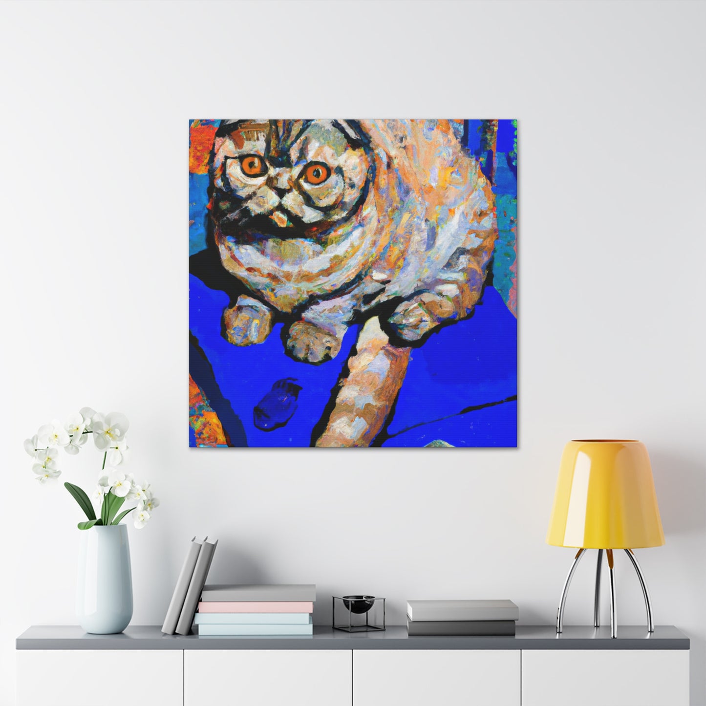 Folded Feline Sublime - Canvas